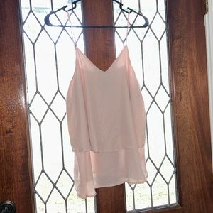 Large pink dressy tank top! Very cute for going out! Message me with offers!!